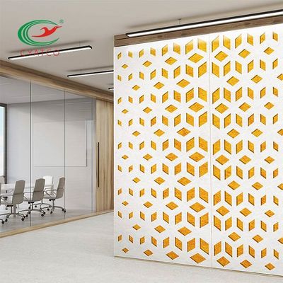 Qualität  Carved Hanging Office PET Acoustic Panels Odorless Lightweight usine