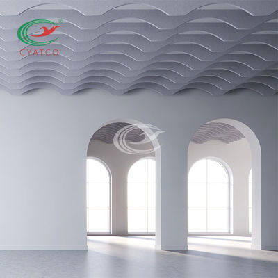 Qualität  SGS Polyester PET Acoustic Ceiling Panels Harmless Mildewproof usine