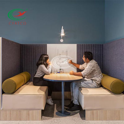 Qualität  Multicolor Wavy Polyester Fiber Acoustic Panel Moistureproof usine