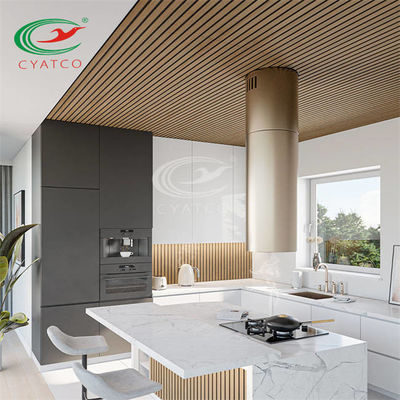 Qualität  SGS Interior Vertical Wood Slat Wall Durable Soundproof For Studio usine