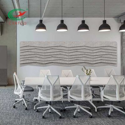 Aufbereitetes HAUSTIER 3D Polyester-akustische Platte Mildewproof-langlebiges Gut