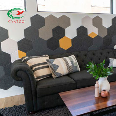Multiscene-Hexagon-deckt akustische Deckenverkleidungs-Wand ungiftiges geruchloses mit Ziegeln