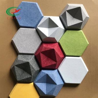 Multiscene-Hexagon-deckt akustische Deckenverkleidungs-Wand ungiftiges geruchloses mit Ziegeln