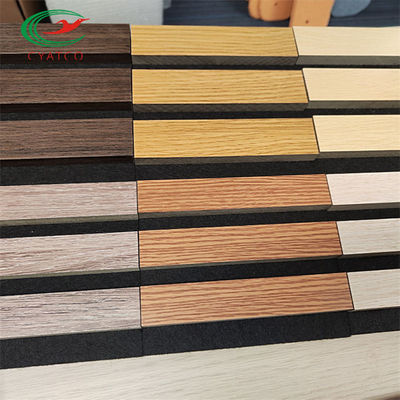 Hölzerne Latten-solides akustische Platten-dauerhaftes Polyester FSC mit hoher Dichte