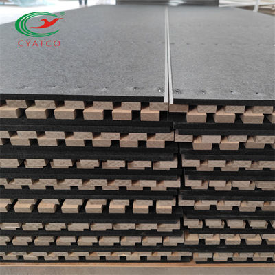 Dekorative Decke brachte akustische Wand-Furnierholz-Platten an
