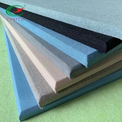 Mehrfarbenwand-Gewebe-akustische Platten-geschmacklose feuerfeste Glasfaser