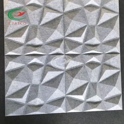 Wand-Polyester-akustische Platte Mildewproof des Diamant-3D geruchlos