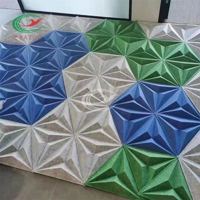 Aufbereitete stabile akustische Hexagon-Platten, schalldämpfende Wand-Fliesen des Hexagon-3D