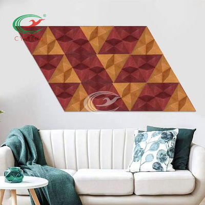 Stabiles harmloses 3D Diamond Wall Panels, Mehrfarbenaudioabsorptions-Blätter