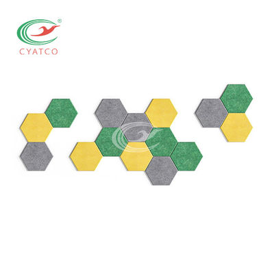 Hexagon-Schalldämpfungs-Fliesen, leichte akustische Fliesen für Schallschutz-Wände