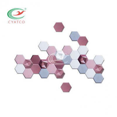Hexagon-akustische Platten-langlebiges Gut des Polyester-3D für Music Room