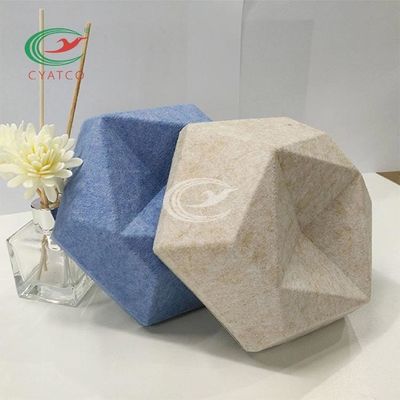 Geruchlose geglaubte Hexagon-akustische Platten für Dekoration der Wand-3D