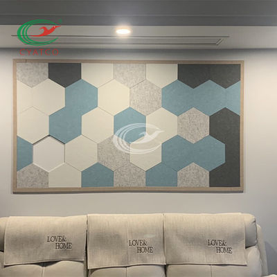 Geruchlose geglaubte Hexagon-akustische Platten für Dekoration der Wand-3D