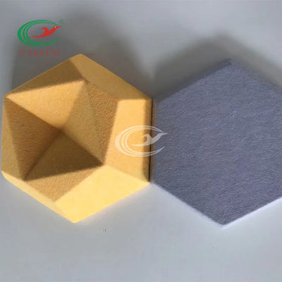 Akustische Platten des leichten Hexagon-3D machen Polyester feuerfest