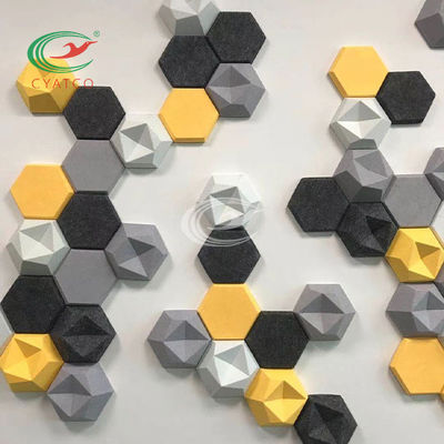 Theater-Wand HAUSTIER Hexagon-akustische Platten Mildewproof-Schallabsorption
