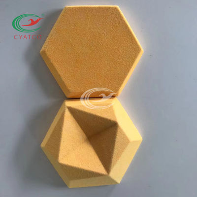 Akustische Platten des leichten Hexagon-3D machen Polyester feuerfest