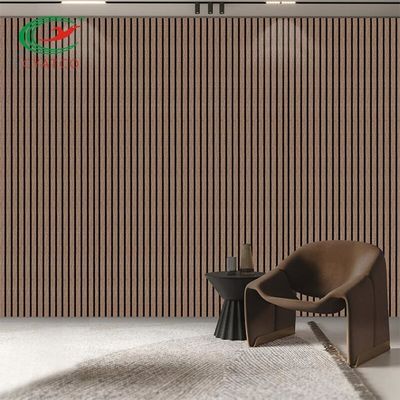 Wand Eco der Hotel-moderne hölzerne Latten-3D freundlich mit Polyester