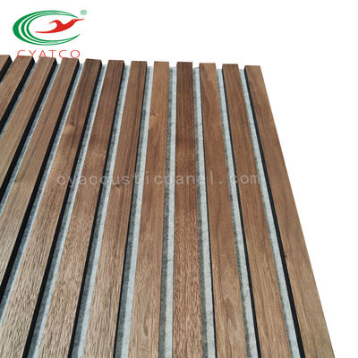 12 mm MDF Dicke Holzgitter Wandplatten Innendekoration Holz Polyesterfaser Komposit 3D-Platte