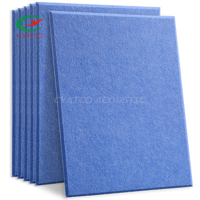 Maßgeschneiderte Form Blaue Filz Wandplatten Öko-freundliche Akustikbehandlung für den Unterricht