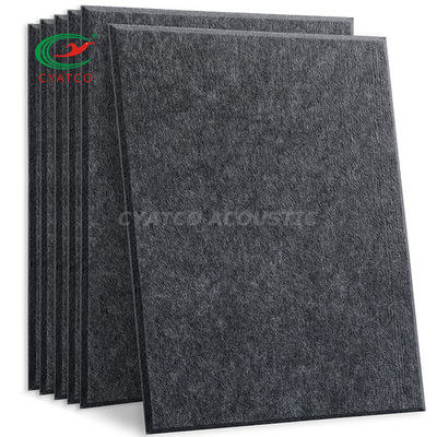 10 Packungen PET Akustikplatten Dunkelgrau Felt Rechteck Wandplatten Musikstudios