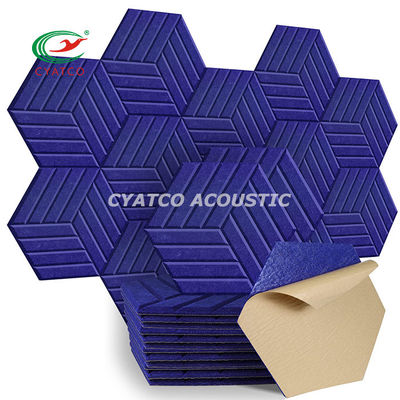 Flammschutz Hexagon Akustikplatten Schallschutz Schaumplatten für Wand