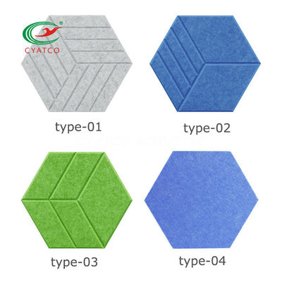 ODM Selbstklebstoff Hexagon Akustik-Panels für Musik-Raum